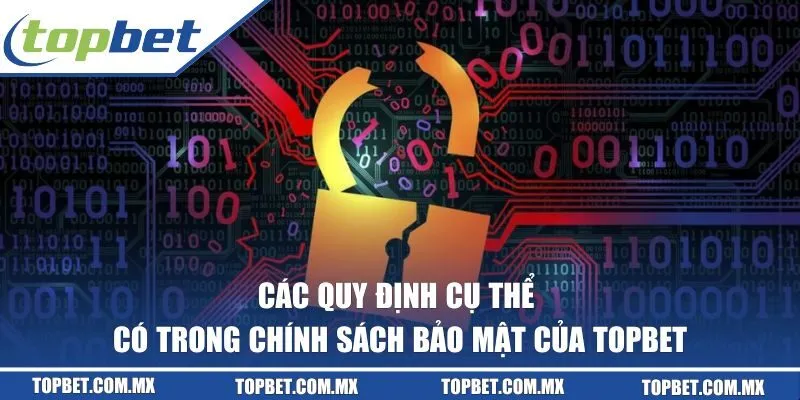 Các quy định cụ thể có trong chính sách bảo mật của Topbet